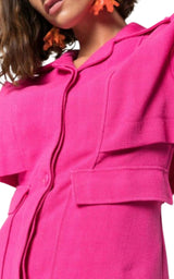 Pink Layered Jacket La Chemise Monceau