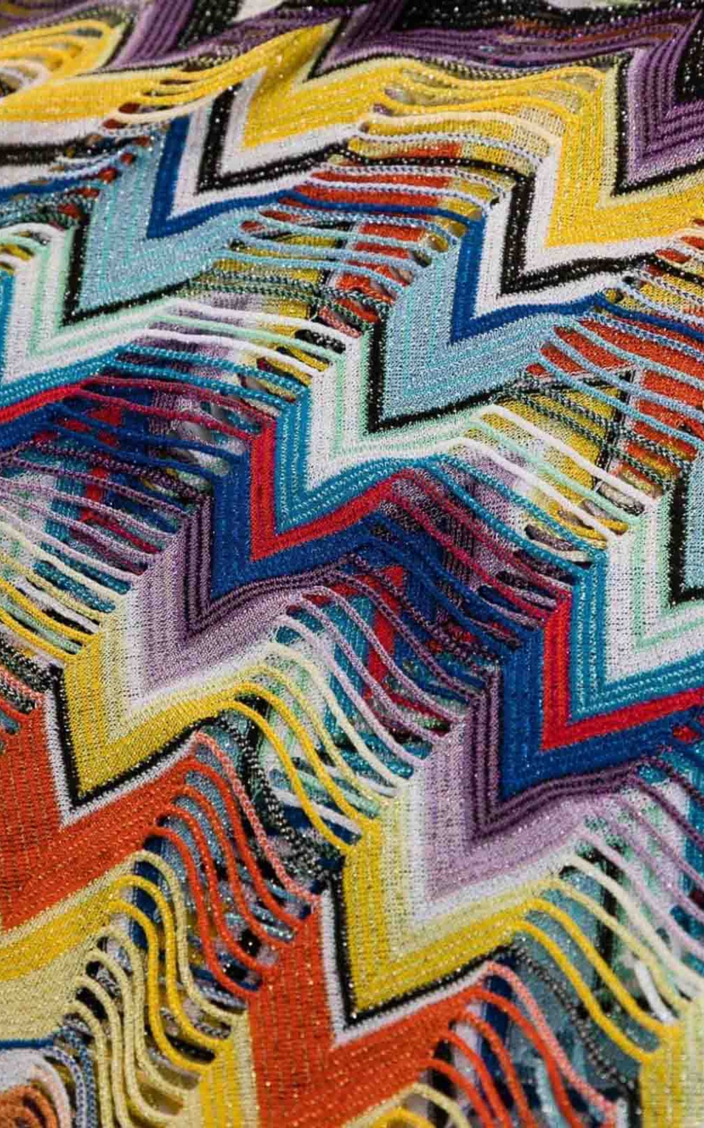 Strickwaren Stampa-Kaftan mit geometrischem Print (Kopie)