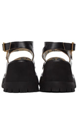  GucciBlack Horsebit Platform Sandals - Runway Catalog