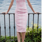  Alessandra RichChecked Tweed Midi Dress - Runway Catalog