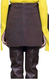  JacquemusCircle Faux Suede Skirt - Runway Catalog