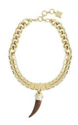  BCBGMAXAZRIAFaux-Horn Chain Necklace - Runway Catalog