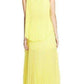  BCBGMAXAZRIAJenine Neon High Split Pleated Skirt Maxi Dress - Runway Catalog