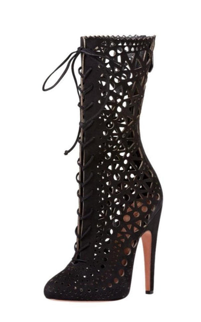 Mid Calf Stiletto Boots Alaïa