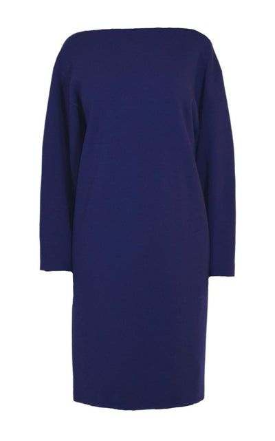 Purple Wool Midi Dolman Long Sleeve Dress Alaïa