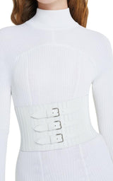 Ribbed Stretch Corset Belt Alaïa