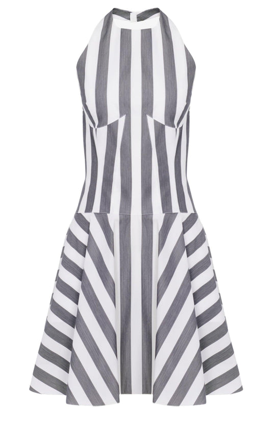 Short Striped Poplin Sun-Dress Alaïa