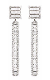 Long Crystal-embellished Earrings Alessandra Rich