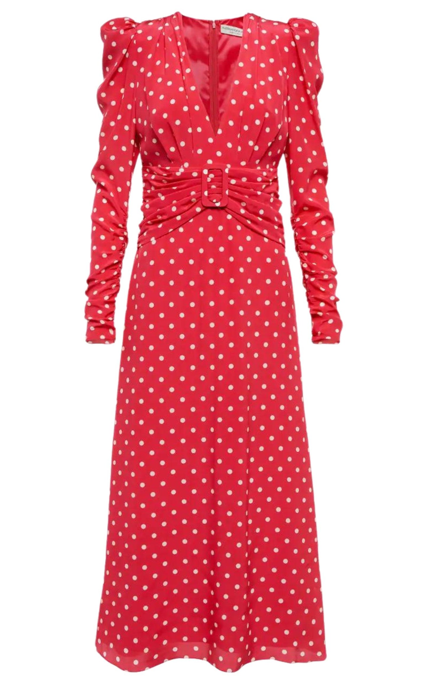 Midi Polka Dot Print Silk Dress Alessandra Rich