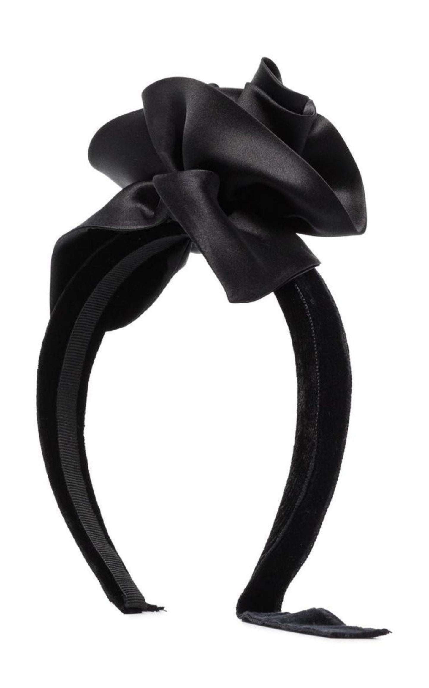 Rose Appliqué Tie Headband Alessandra Rich