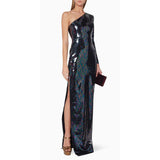 Tallon Sequin One Sleeve Gown Alex Perry