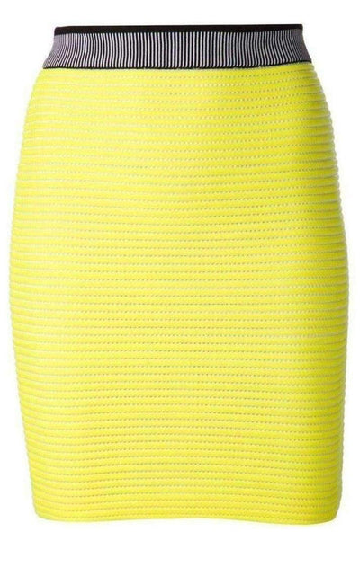 Neon-Yellow Cycling Pencil Skirt Alexander Wang