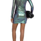 Iridescent Mini Ruched Dress Alexandre Vauthier