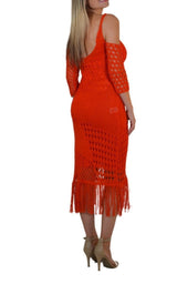 Octavia Crochet Knit Dress Altuzarra