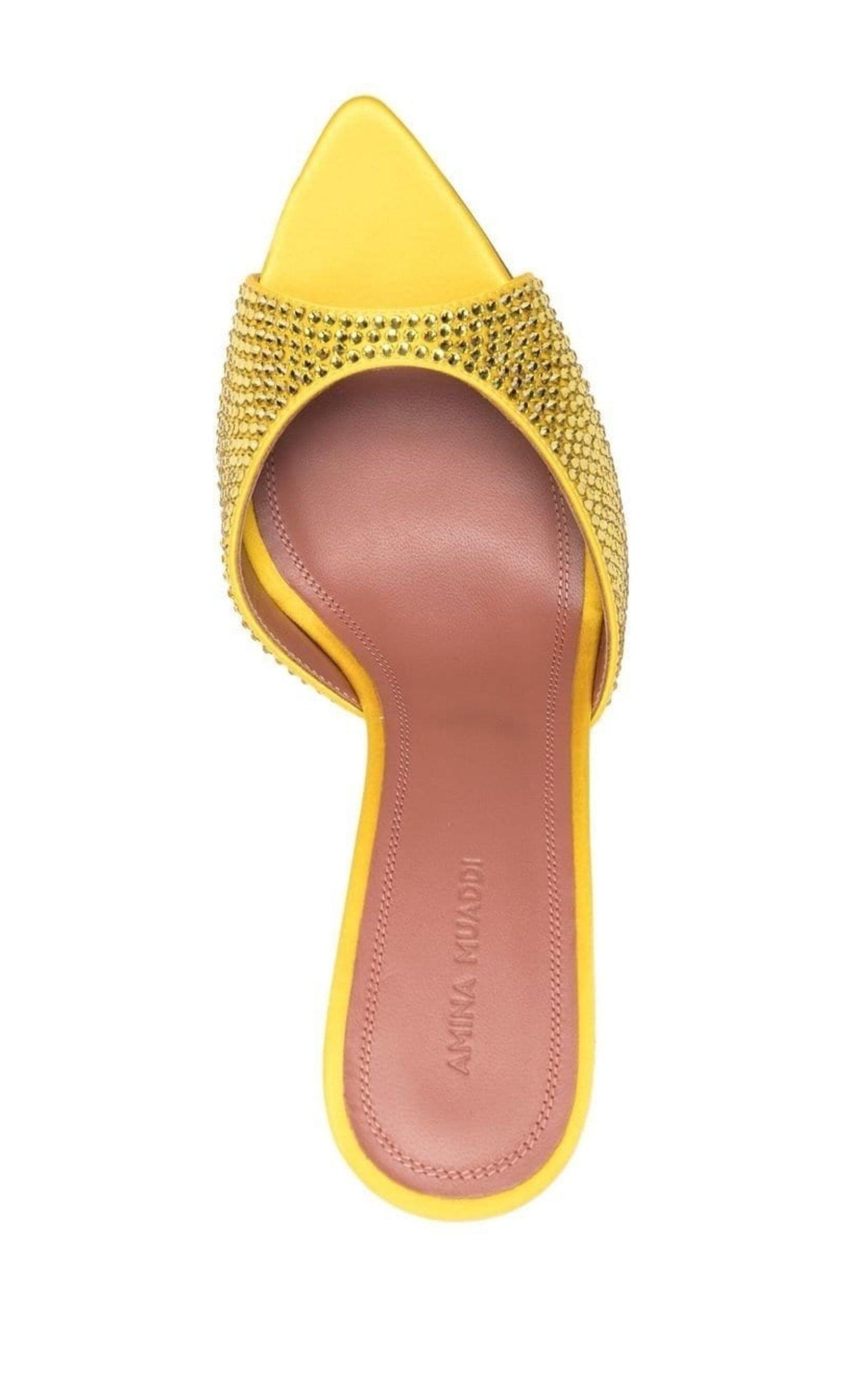 Crystal-Embellished Caroline Mules Amina Muaddi