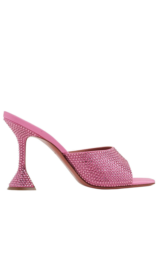 Pink Lupita Crystal Mules Amina Muaddi