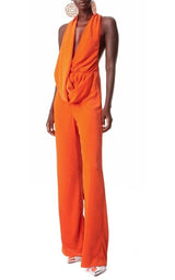 Draped Cowl Jumpsuit Area