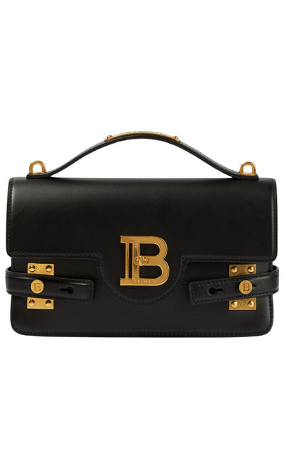 B-Buzz 24 Leather Shoulder Bag Balmain