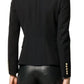 Black Double-Breasted Blazer Jacket Balmain