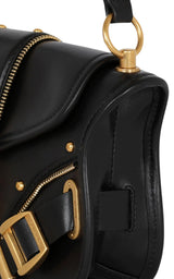 Blaze Leather Shoulder Bag Balmain