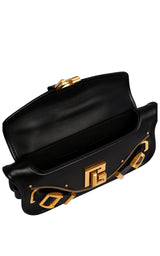 Blaze Small Leather Shoulder Bag Balmain