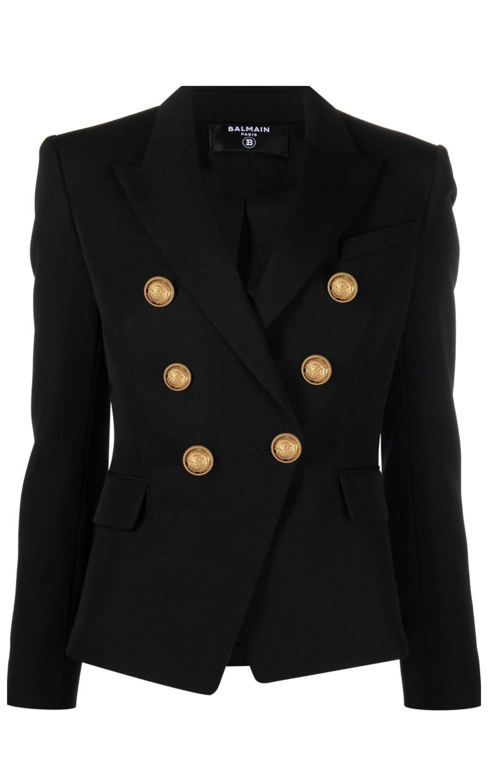 Double-breasted Wool Blazer Balmain