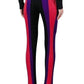 High Waist Ribbed Striped Pants Balmain