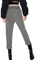 Balmain Monogram Print Cropped Track Pants