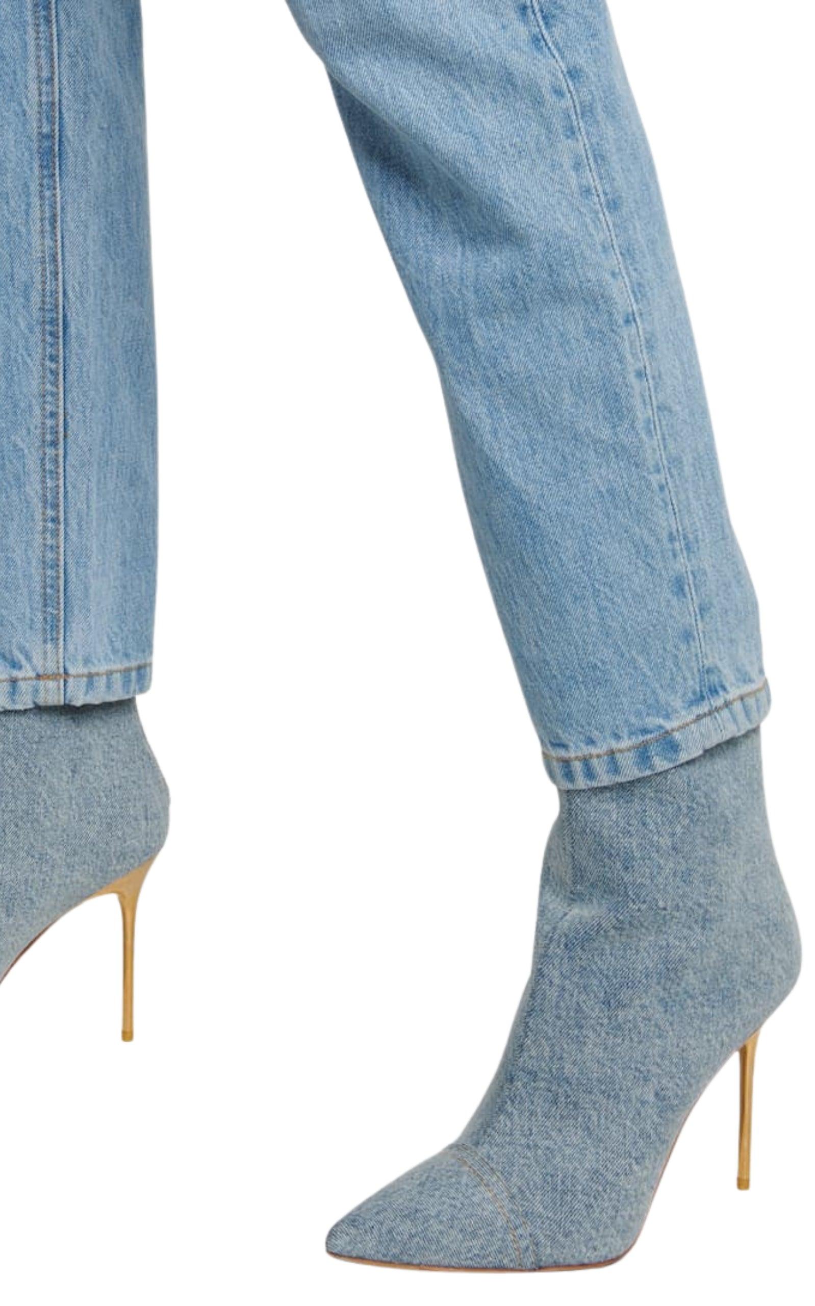 Skye Denim Ankle Boots Balmain