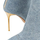 Skye Denim Ankle Boots Balmain