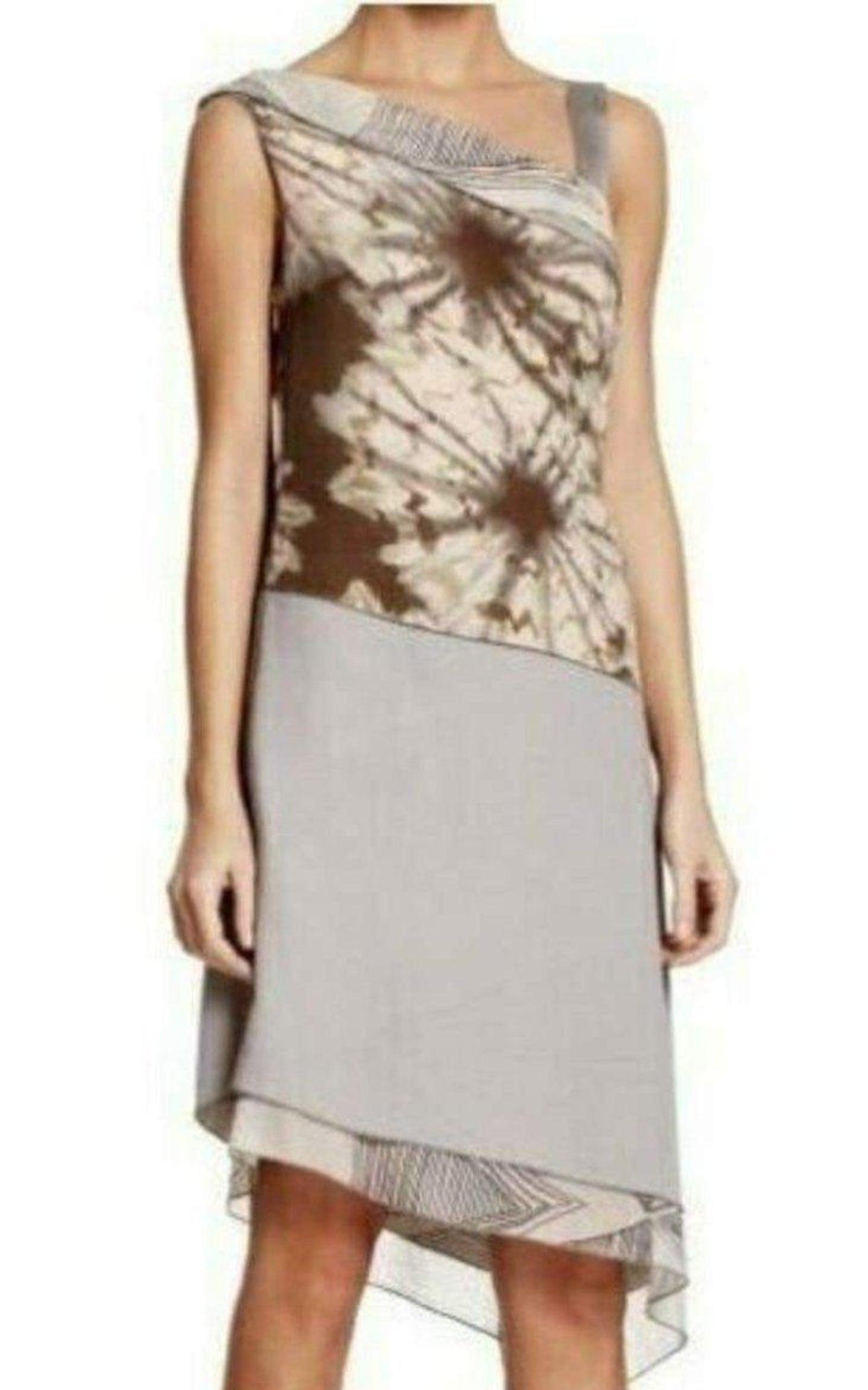 Asymmetrical Silk Dress BCBGMAXAZRIA