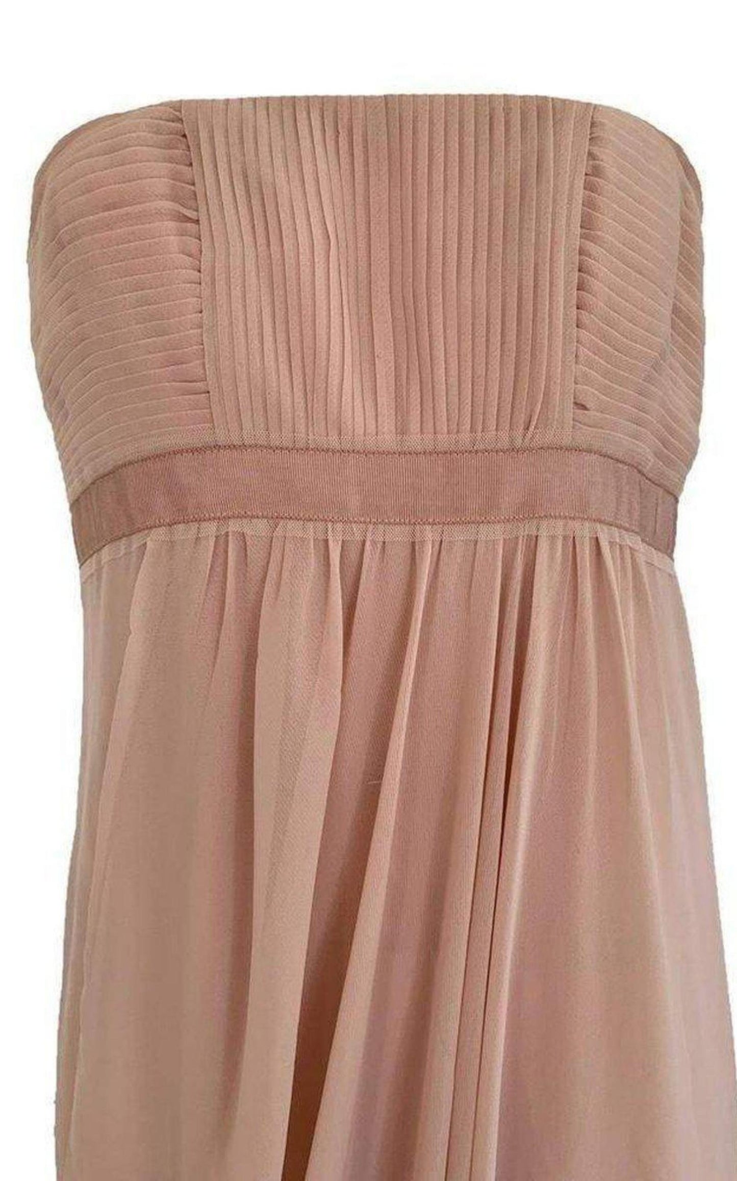 Cascade Bare Pink Strapless Gown BCBGMAXAZRIA