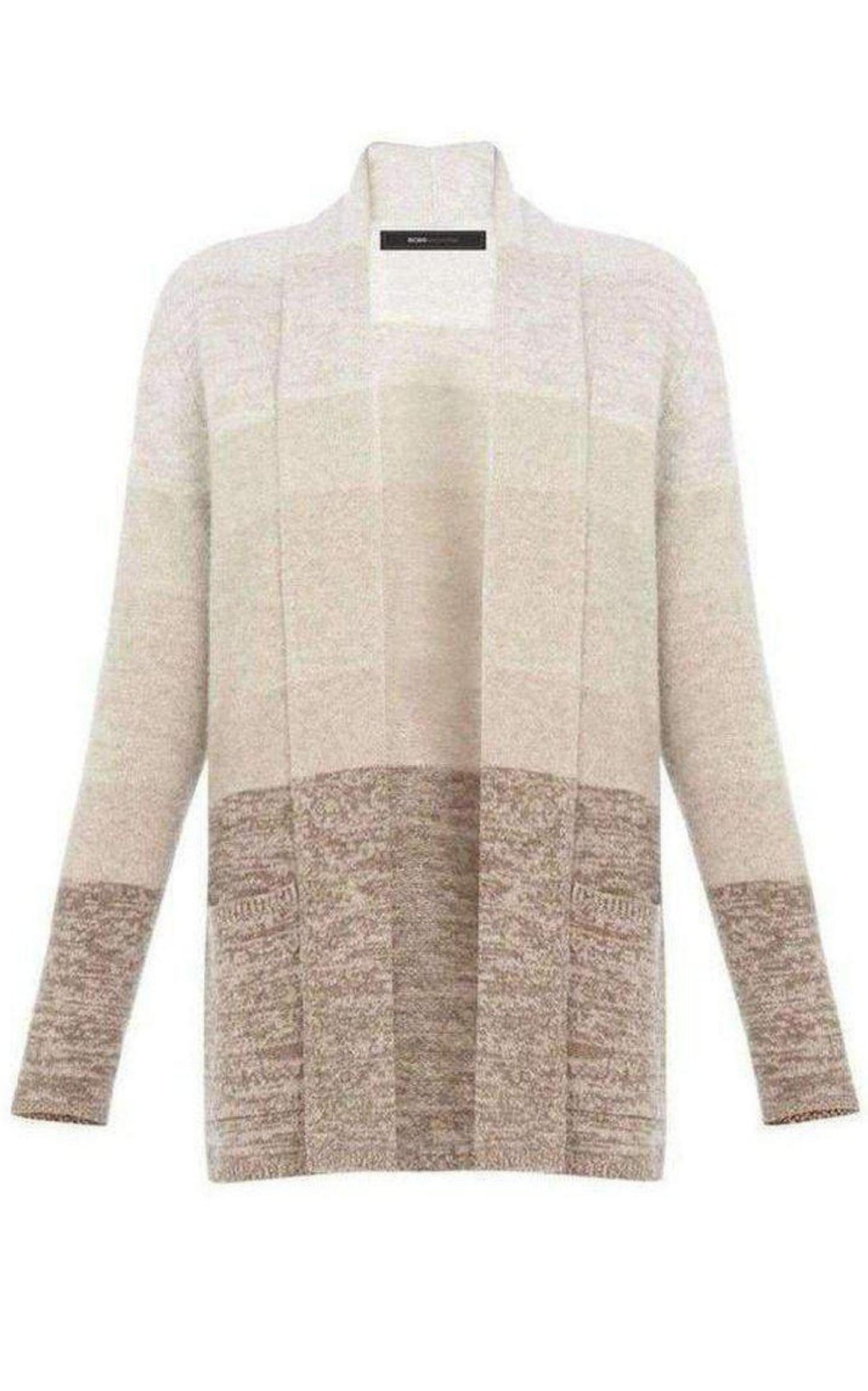 Cashmere Ginata Ombre Shawl Collar Cashmere Blend Cardigan BCBGMAXAZRIA