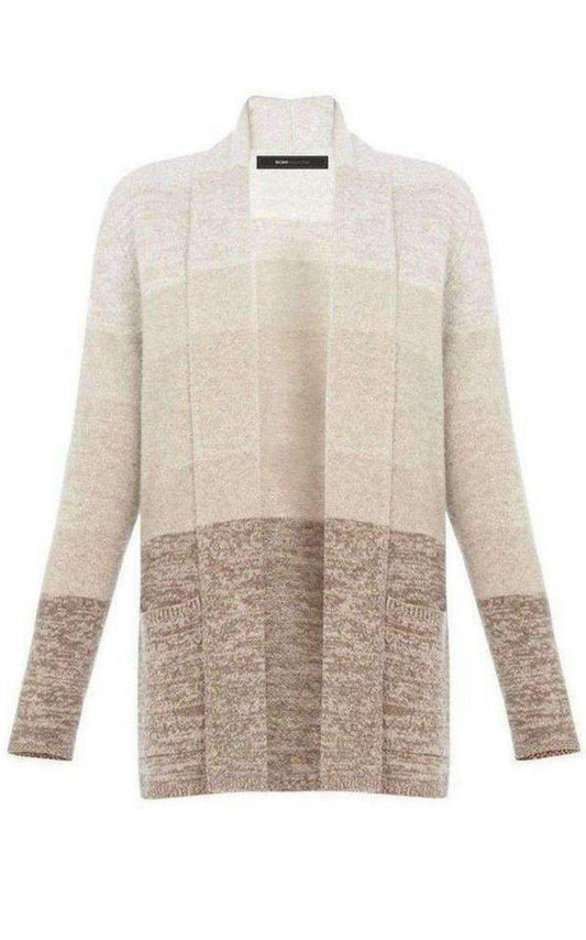 Cashmere Ginata Ombre Shawl Collar Cashmere Blend Cardigan BCBGMAXAZRIA