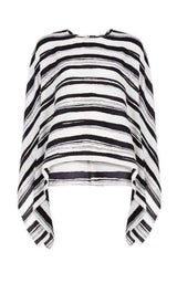 Cordelia Striped Kaftan Top BCBGMAXAZRIA