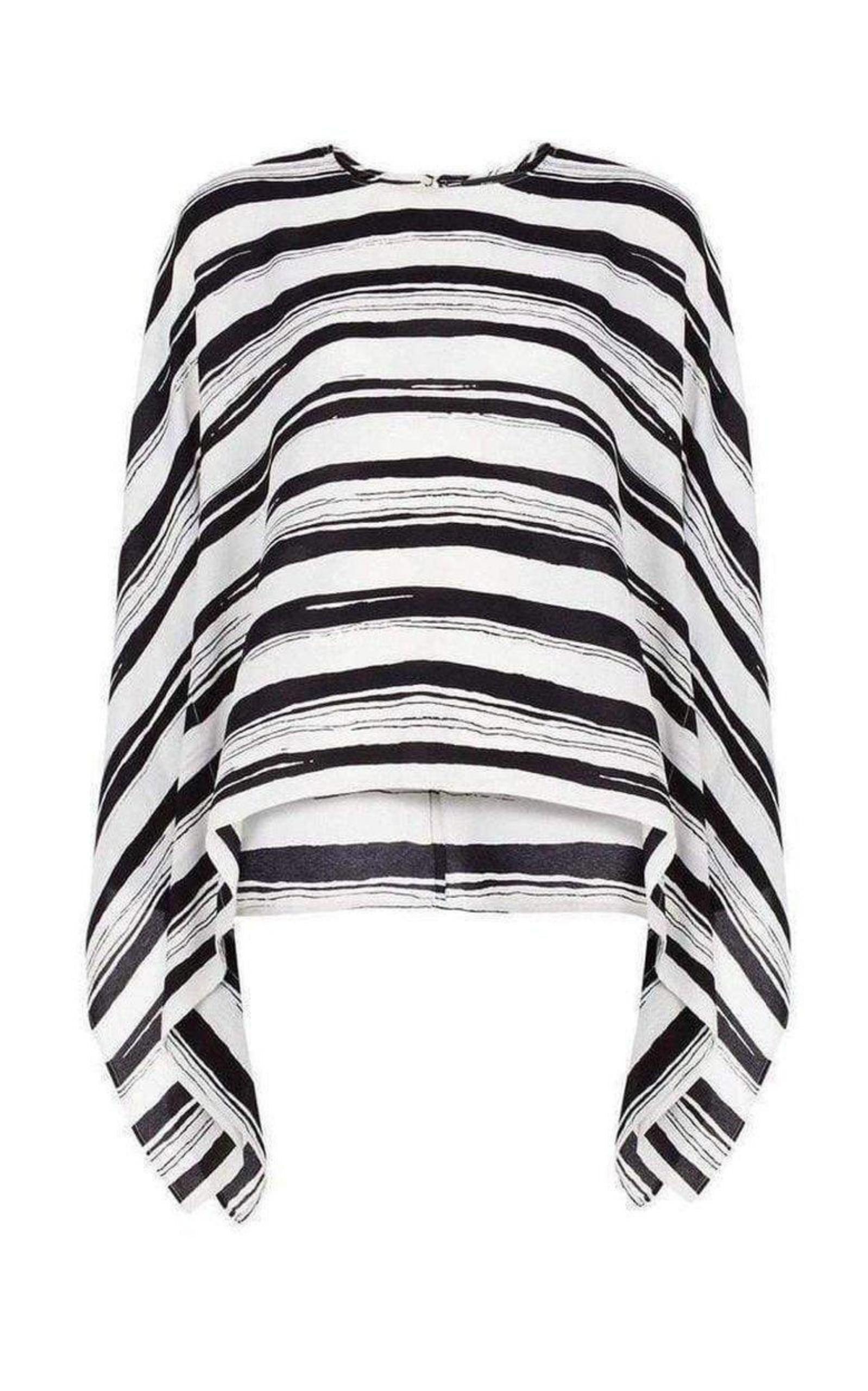 Cordelia Striped Kaftan Top BCBGMAXAZRIA