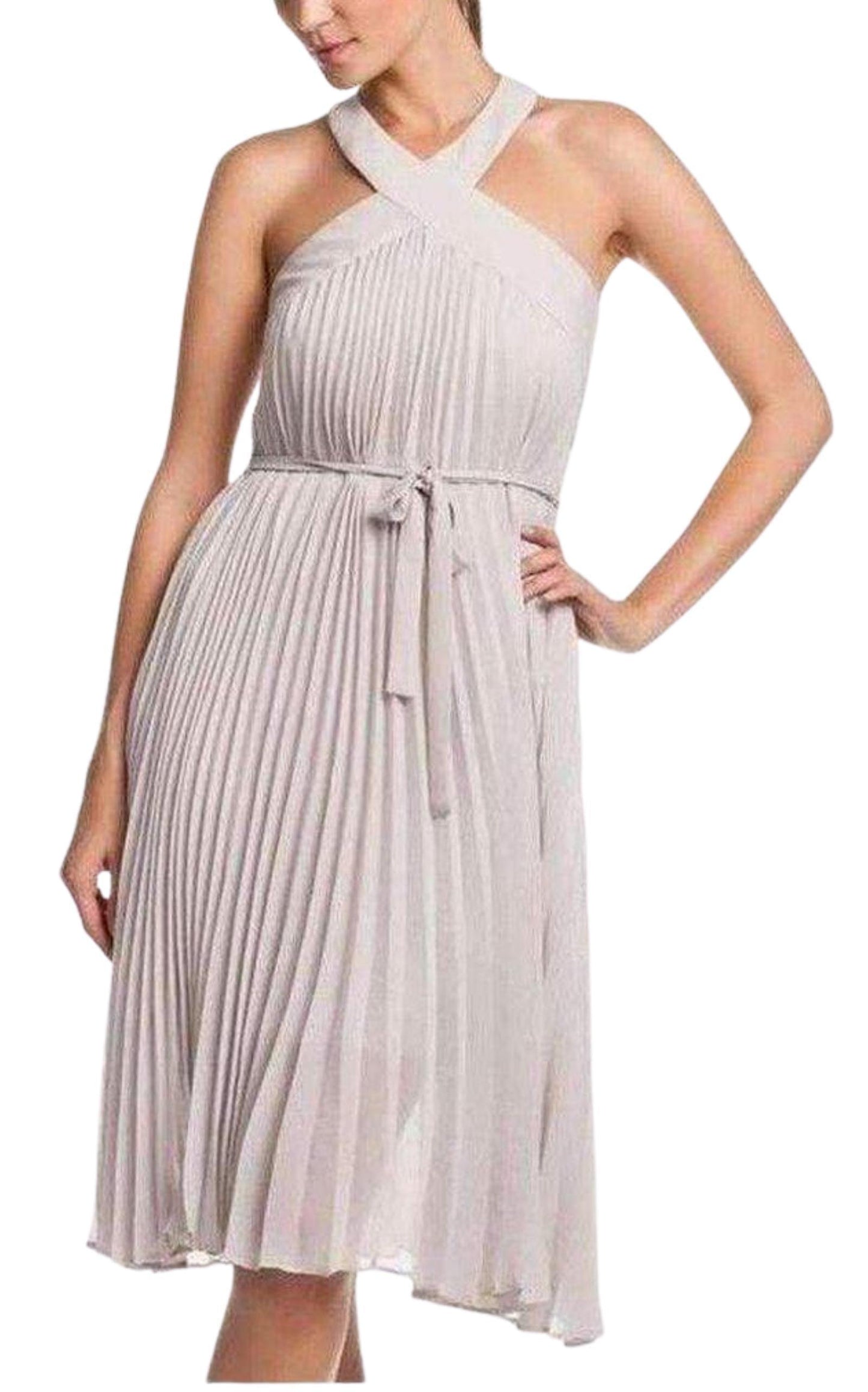 Eloise Pleated Cocktail Dress BCBGMAXAZRIA