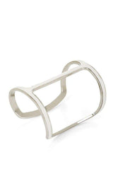 Faux-leather Covered Cutout Cuff Bracelet BCBGMAXAZRIA