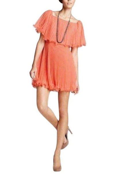 Galia Shalom Sunburst Pleated Dress BCBGMAXAZRIA