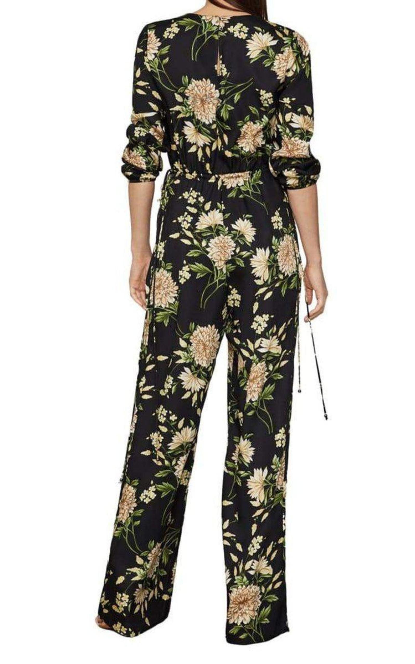 Garden Floral Wide-Leg Jumpsuit BCBGMAXAZRIA