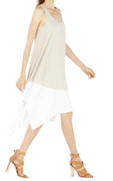 Handkerchief-hem Knit Dress BCBGMAXAZRIA