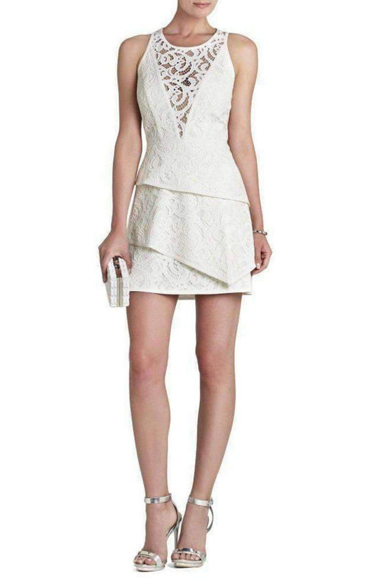 Hannah Engineered Lace Dress BCBGMAXAZRIA