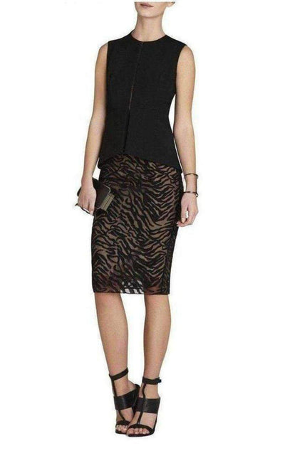 Irisa Embroidered Pencil Skirt BCBGMAXAZRIA