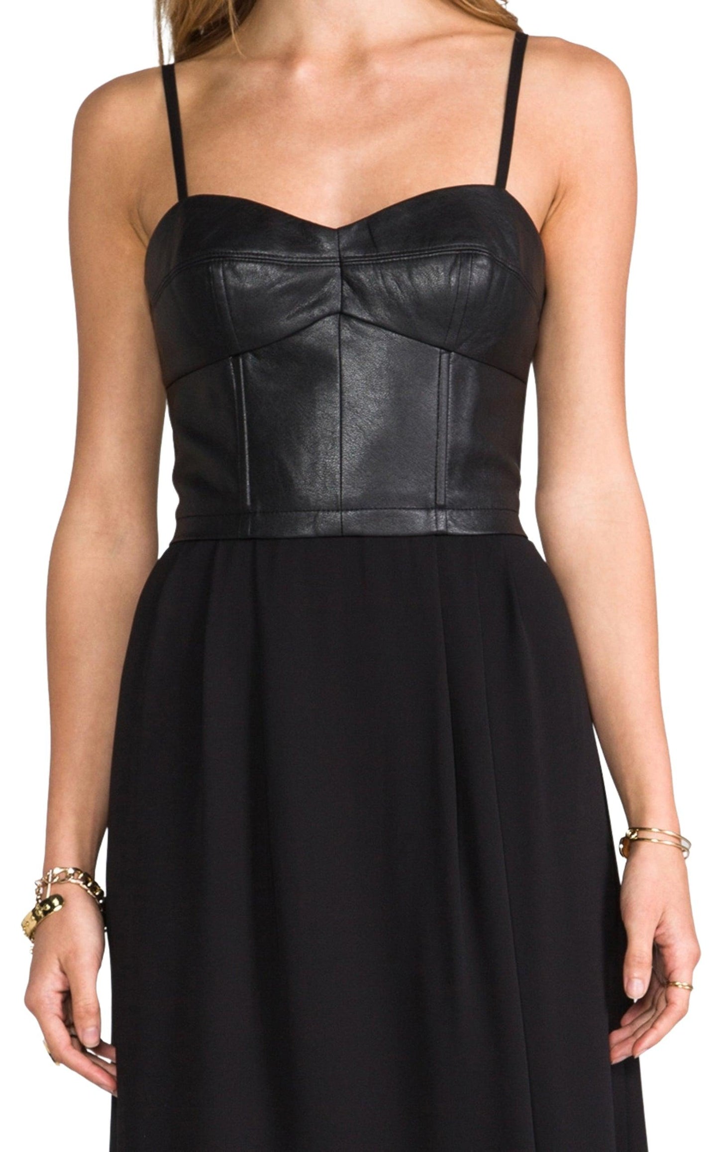 Leandra Bustier Draped Dress BCBGMAXAZRIA