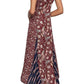 Mixed-Print Asymmetric Dress BCBGMAXAZRIA