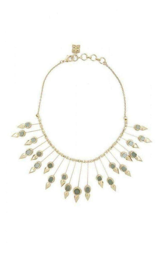 Natural Stone Sunburst Necklace BCBGMAXAZRIA