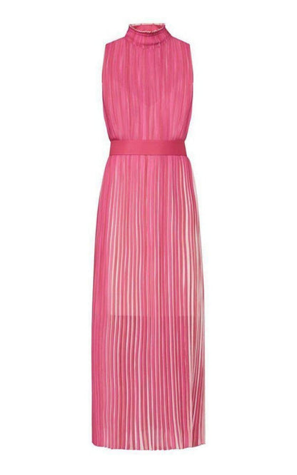 Pleated Midi Dress BCBGMAXAZRIA