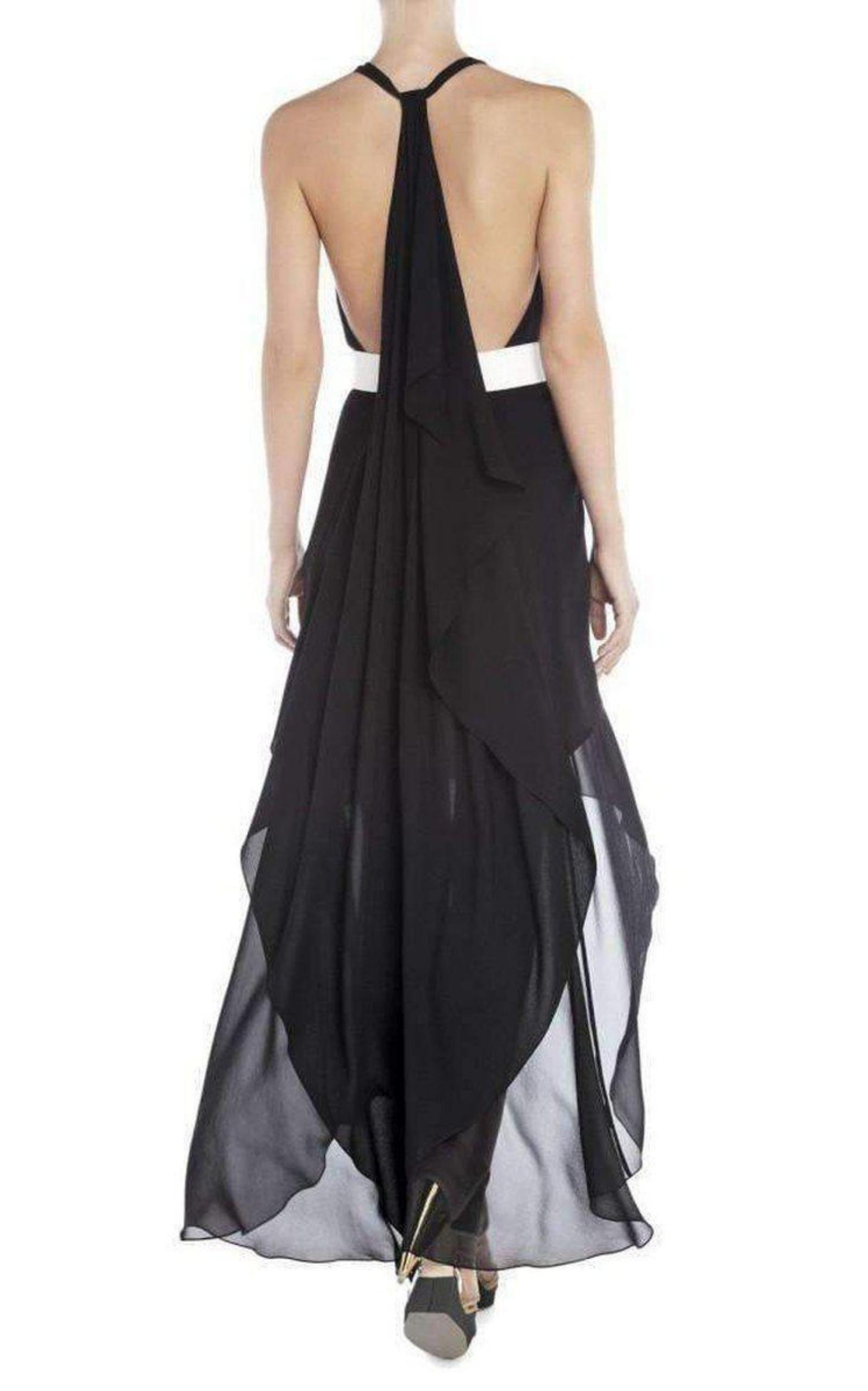 Rasha Black Halter Dress BCBGMAXAZRIA