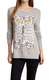 Rooney Graphic Long Sleeve Sweater BCBGMAXAZRIA