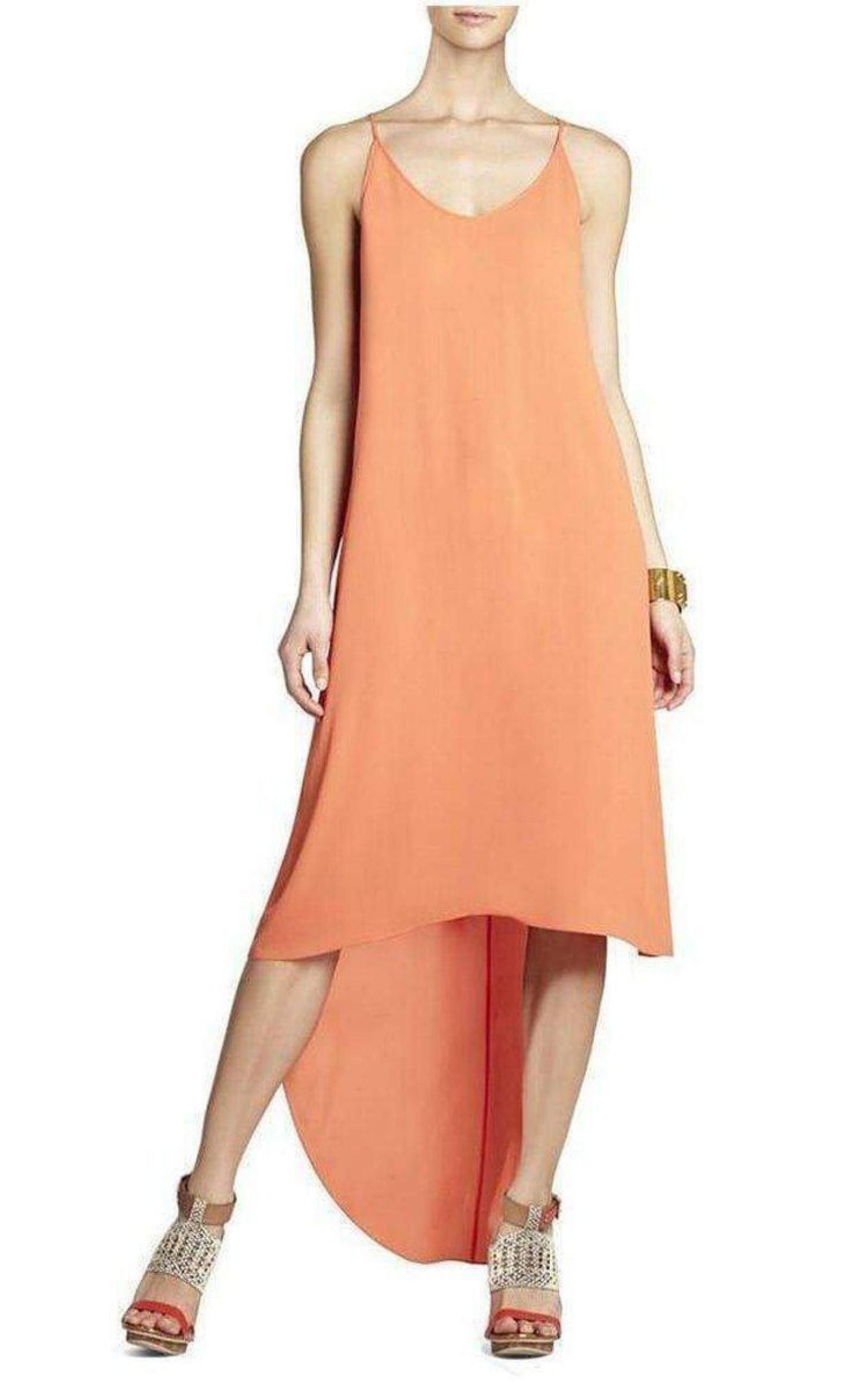 Rory Sleeveless Dress With High-Low Hem BCBGMAXAZRIA